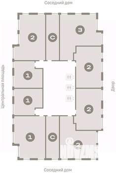 2-к квартира, вторичка, 74м2, 12/23 этаж