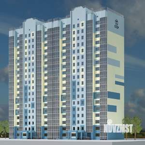 1-к квартира, строящийся дом, 48м2, 17/18 этаж