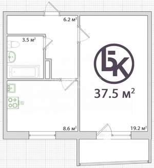 1-к квартира, вторичка, 42м2, 8/10 этаж