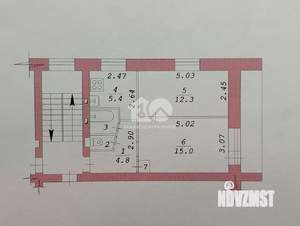 2-к квартира, вторичка, 45м2, 2/5 этаж