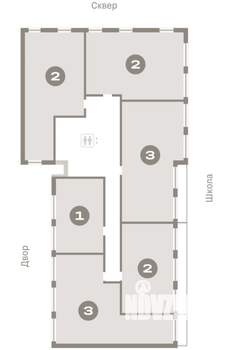 2-к квартира, вторичка, 137м2, 7/7 этаж