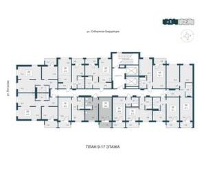 1-к квартира, вторичка, 39м2, 11/17 этаж