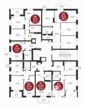 2-к квартира, вторичка, 52м2, 5/10 этаж