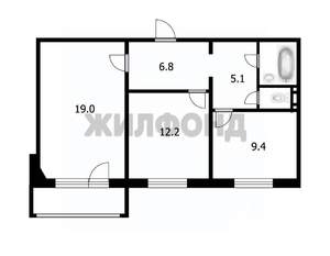 2-к квартира, вторичка, 56м2, 8/10 этаж