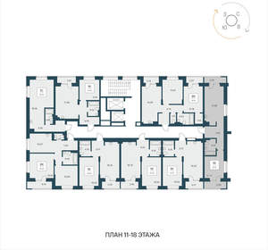 1-к квартира, вторичка, 45м2, 18/25 этаж