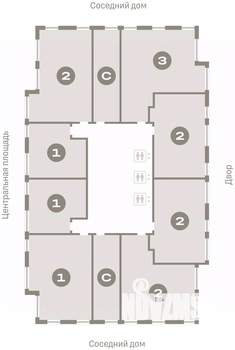 2-к квартира, вторичка, 74м2, 16/23 этаж