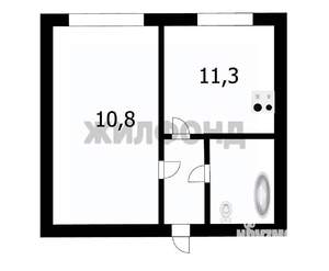 1-к квартира, вторичка, 33м2, 4/9 этаж