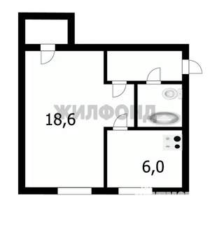 1-к квартира, вторичка, 32м2, 5/5 этаж