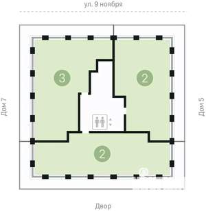 2-к квартира, вторичка, 176м2, 7/10 этаж