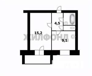1-к квартира, вторичка, 33м2, 3/5 этаж