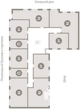 2-к квартира, вторичка, 80м2, 5/9 этаж