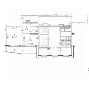 1-к квартира, вторичка, 34м2, 11/14 этаж