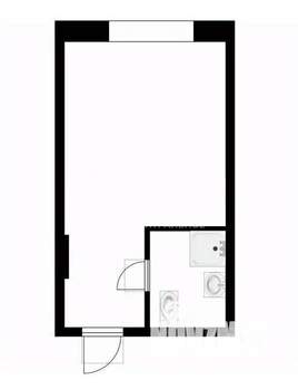 Студия квартира, вторичка, 19м2, 3/5 этаж