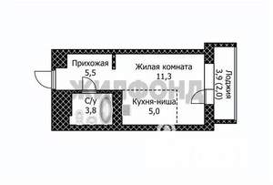1-к квартира, вторичка, 30м2, 20/30 этаж