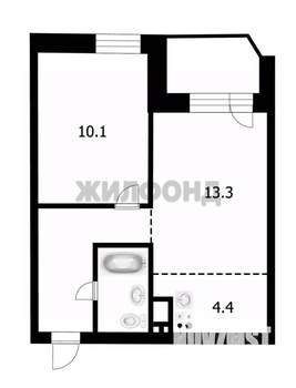 2-к квартира, вторичка, 37м2, 8/17 этаж