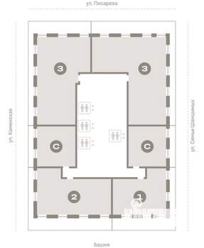 3-к квартира, вторичка, 159м2, 29/30 этаж