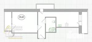 1-к квартира, вторичка, 32м2, 7/17 этаж