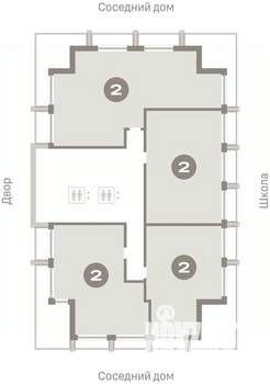 2-к квартира, вторичка, 73м2, 13/23 этаж